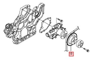 KOŁO PASOWE WAŁU KORBOWEGO YANMAR ORYGINAŁ 4TNV98