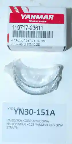 PANEWKA KORBOWODOWA +0,25 YANMAR ORYGINAŁ 3TNV76-26619