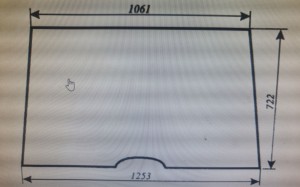 WINDSCREEN  NEW TYPE CAB GLASS 7014680M1  