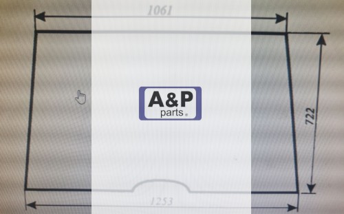 WINDSCREEN  NEW TYPE CAB GLASS 7014680M1  -24032