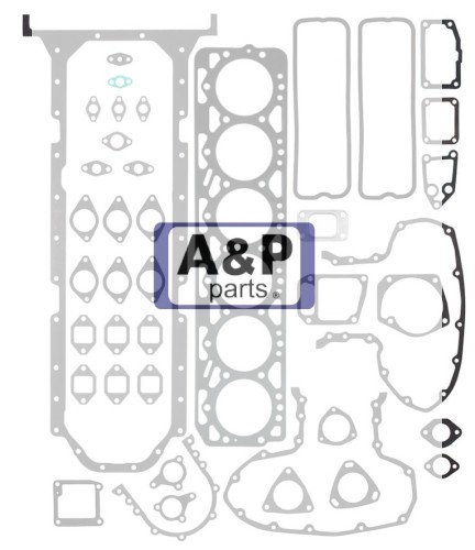 ZESTAW USZCZELEK SILNIKA URSUS 1634  6-2 METALOWY-12389
