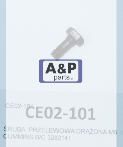 ŚRUBA  PRZELEWOWA M6  CUMMINS B/C 3282141-26103