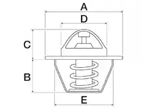 THERMOSTAT /TERMOSTAT PERKINS 2485604 82 C 54,1 MM