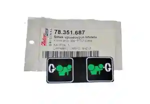 EMBLEMAT NAPIS NAKLEJKA WOM 78351687 ZETOR UR III