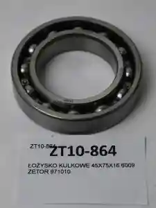 ŁOŻYSKO KULKOWE 45X75X16 6009 ZETOR 971010