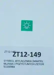 SYMBOL WYŁĄCZNIKA ŚWIATEŁ MIJANIA ZETOR 53359964